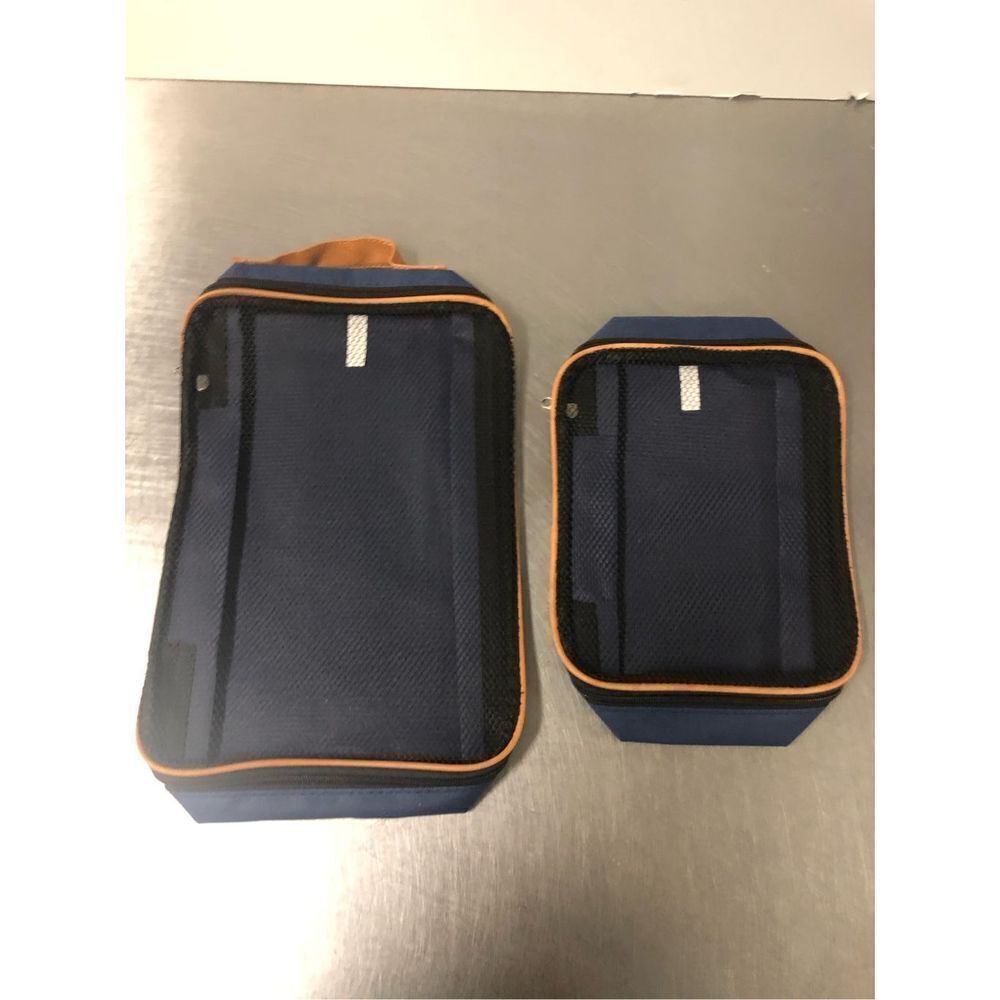 AARP Men’s Navy Blue Luggage Travel Organizer Zip Up Set